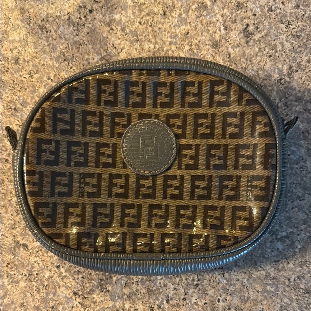 Fendi Brown Monogram Pouch